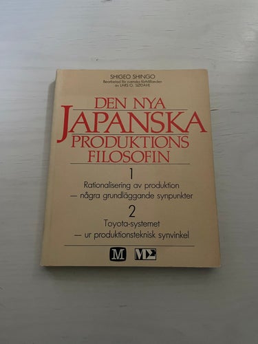 Den nya japanska produktionsfilosofin / Shingo, Shigeo