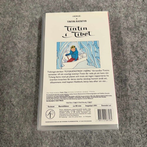 Tintin i Tibet - VHS - inplastad