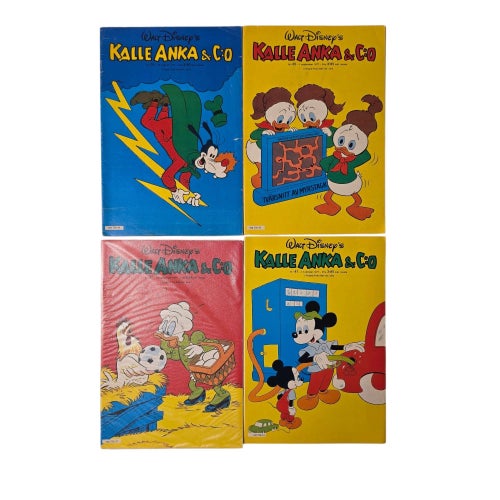 Kalle Anka & Co Serietidningar - 12 st 1977-1978