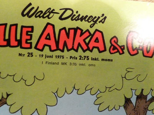 KALLE ANKA & C:O NR25, 19/06/1975,