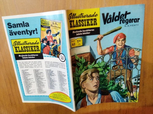 Illustrerade klassiker nr 62 Våldet regerar G. A. Henty. Very Fine plus