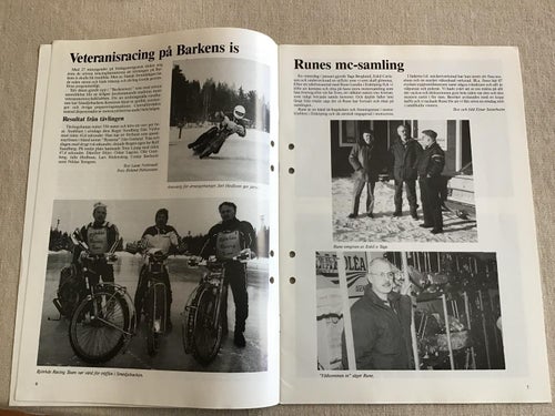 MED MOTORCYKEL DÅ OCH NU 2/91 MCHK,SPEEDWAY,DUNELT,BORNHOLM RUNDT,GAMLA MC