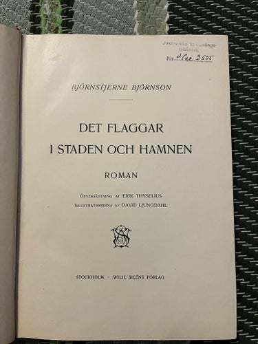 Det flaggar i staden och hamnen av B. Björnson, 1904