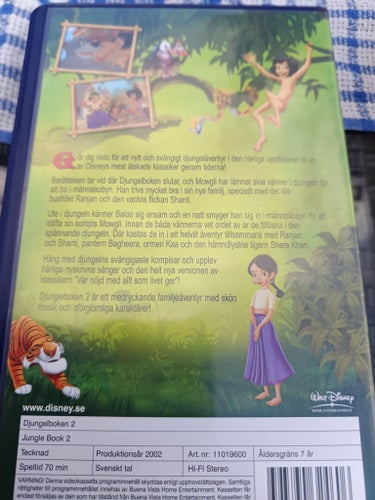 Vhs Walt Disney Djungelboken 2 och Ringaren i Notre Dame