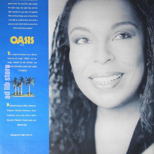 ROBERTA FLACK - OASIS, TIDNINGSANNONS 1988