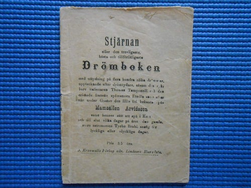 Stjärnan eller den  trevligaste bästa och tillförlitligaste drömboken 1927