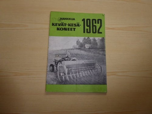 1962 Hankkija traktor etcetera originalbroschyr på finska