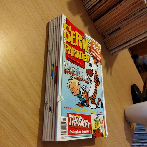 Samling Serieparaden 1989 flera nummer 8 styck