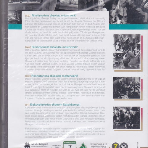 DVD / It´s A Wonderful Life / James Stewart, Donna Reed / Ny & Inplastad