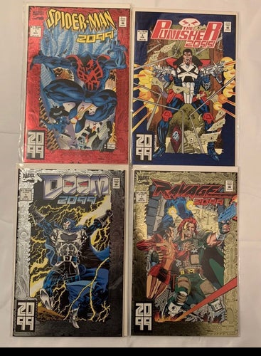 Marvel: 2099 #1, 4 pack, NM, Key, spider-man, ravager, dr doom, punisher!