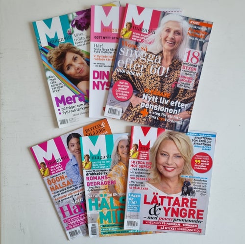 M-Magasin tidningar x6