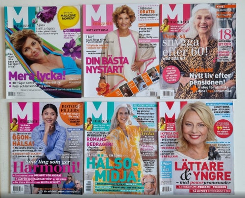 M-Magasin tidningar x6