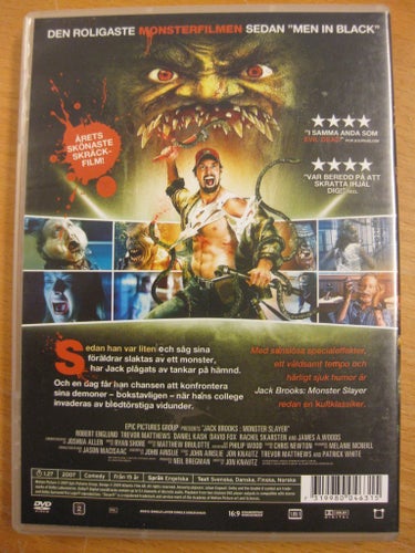 JACK BROOKS MONSTER SLAYER -TREVOR MATTHEWS, ROBERT ENGLUND KOMEDI / SKRÄCK -DVD