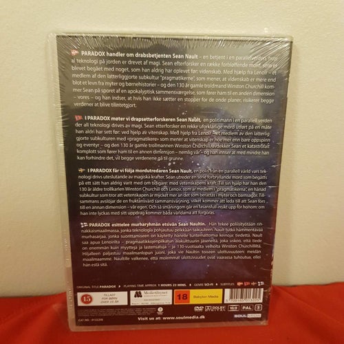 DVD - Paradox - Kevin Sorbo/Steph Song - *Inplastad*