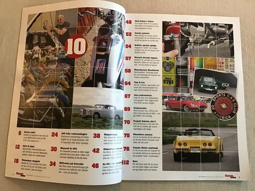 CLASSIC MOTOR NR 10 2019 WOLSELEY,CORVETTE,VW K70,REX,SUPER GLIDE,FERGUSON,K70