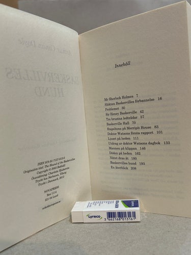 Baskervilles hund. Sherlock Holmes av Arthur Conan Doyle, bok, Very Good plus