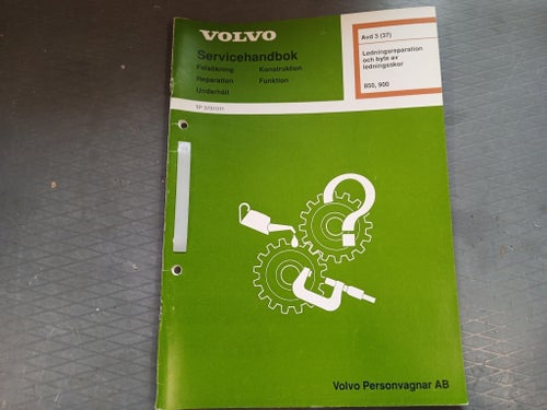 Volvo 850/900 - "grönt häfte" Ledningsreparation och byte av ledningsskor