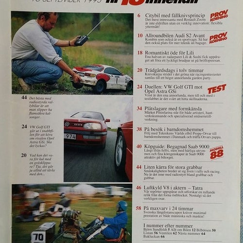 Teknikens Värld nr 18 1993: Audi S2, Opel Astra GSi, VW Golf GTI, Tatra T87
