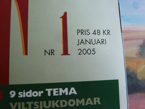 SVENSK JAKT, 2005 NR 1, TIDNING, VILTSJUKDOMAR