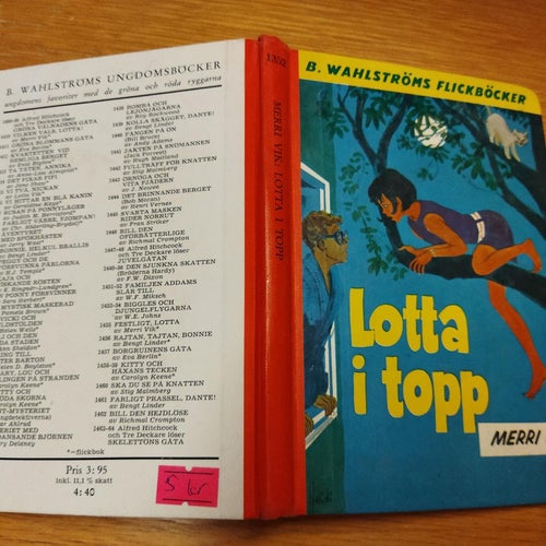 Lotta i topp - Merri Vik. bok. Very Fine plus