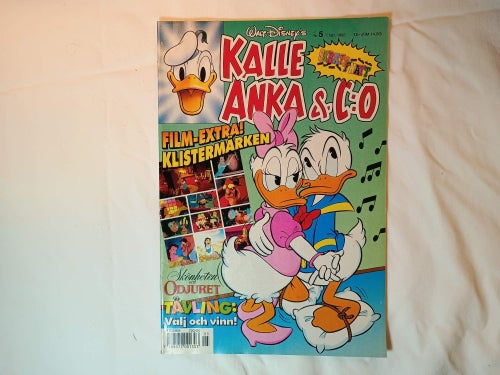 Kalle Anka nr 5 1993 - Skönheten & Odjuret Klistermärken