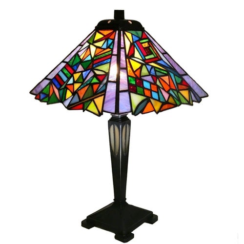 Stained Glass Table Lamp "Patchwork"