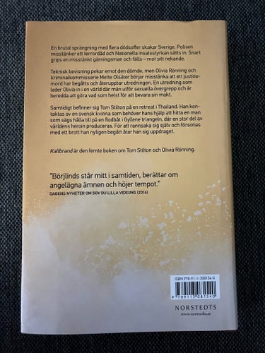 Kallbrand av Cilla & Rolf Börjlind, 2016