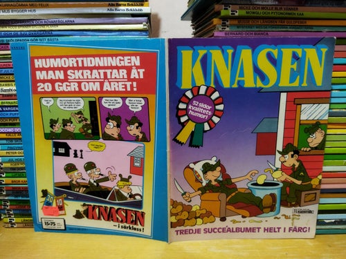 Knasen 3:e succealbumet tryckt 1980 nr 3. Very Good