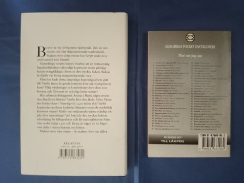 Anita Ankarcrona MAKT & MINNE - OM BOKEN och Albert Labarre BOKENS HISTORIA