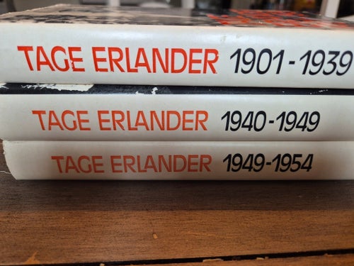 Tage Erlander 1901-1939, 1940-1949, 1949-1954 av Tage Erlander på Norska