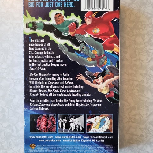 Justice League animated series / VHS-Kassett, 2002 / Mycket Bra Skick