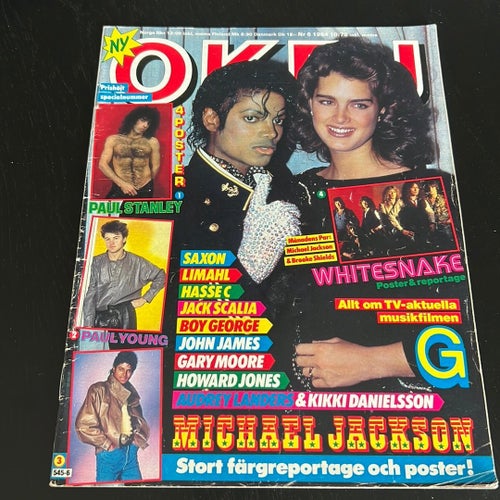 OKEJ tidning med Michael Jackson och Brooke Shields Agnetha Fältskog