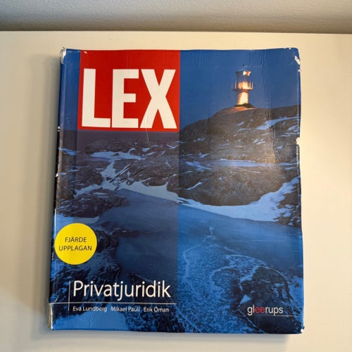 LEX Privatjuridik av Eva Lundberg, Mikael Pauli, Erik Öman, Fjärde Upplagan
