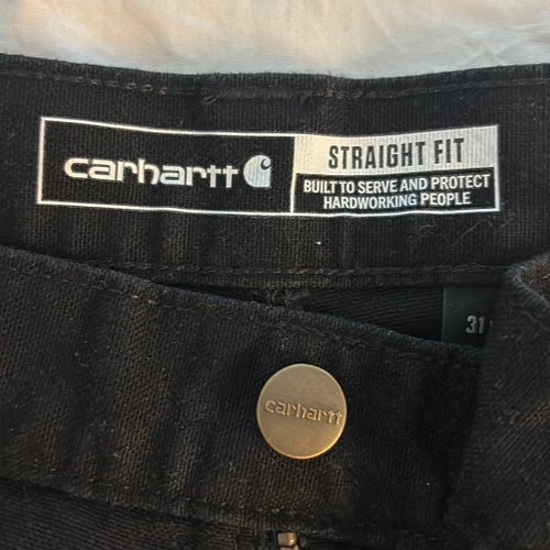 Carhartt svarta byxor, storlek 30X32