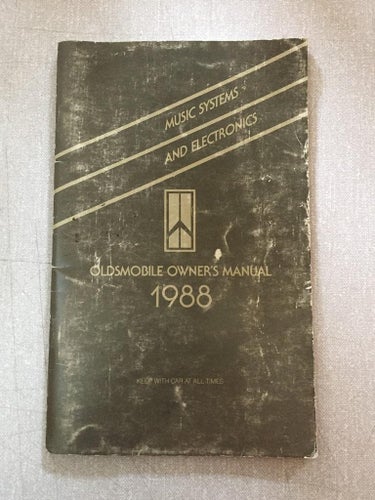 1988 Oldsmobile Owner's Manual Supplement Music Systems & Electronics