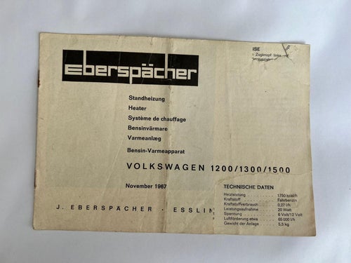 Två,olika VW ebersprächer Instruktionsbok på svenska. 1967 + en folder till