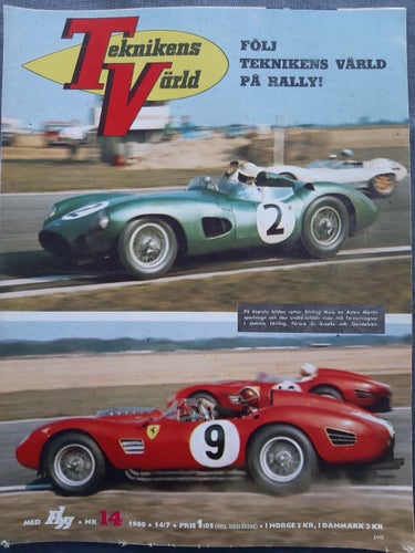 Teknikens Värld nr 14 1960: Riley 4/68, öppna bilar