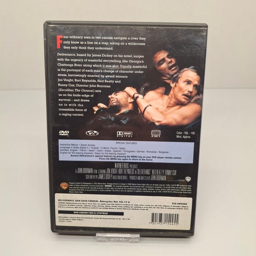 Deliverance - Burt Reynolds - Region 2, DVD-Film, Ingen Svensk text, Fint skick