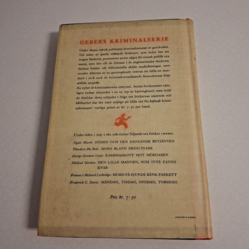 Mildred Gordon - Den lille mannen som inte fanns (inb) 1947 Gebers kriminalserie