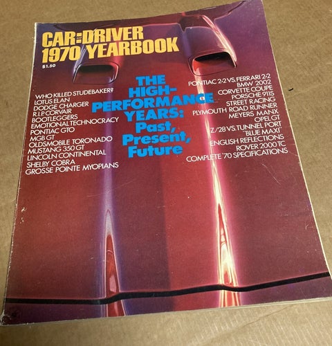 CAR and DRIVER ## 1970 YEARBOOK & 1976 BUYERS GUDIE ##
