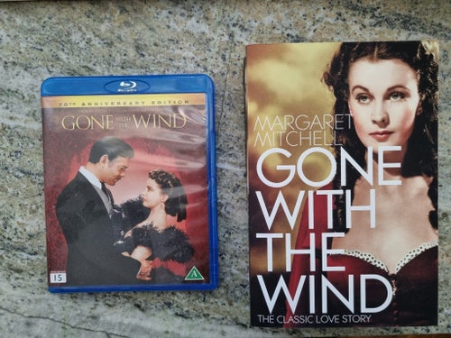 BORTA MED VINDEN / GONE WITH THE WIND MARGARET MITCHELL + BLU RAY UTGÅVAN!