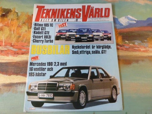 TEKNIKENS VÄRLD, 13/6 1984, NR 13, TIDNING, ALLT OM BILEN