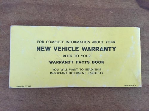 1969 Ford Torino/Fairlane/Ranchero Owners Manual
