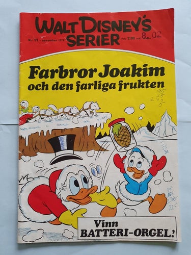 Walt Disneys serier nr 11 från 1972 - Farbror Joakim och den farliga frukten