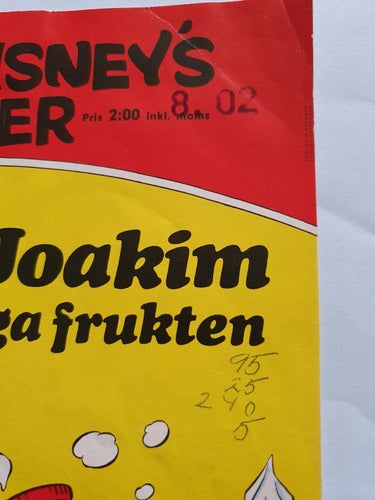 Walt Disneys serier nr 11 från 1972 - Farbror Joakim och den farliga frukten