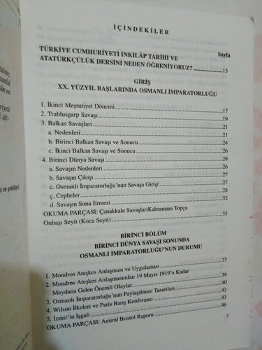 T.C. Inkilap Tarihi ve Ataturkculuk, Turkisk historia Very Good plus