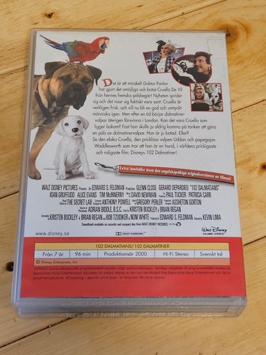 102 DALMATINER ,VHS Svenskt Tal