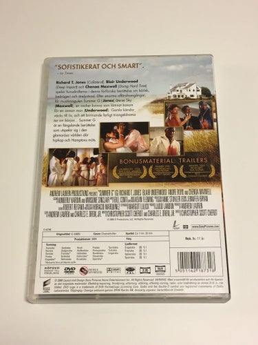 Summer G (Richard T. Jones och Blair Underwood, 2005). Beg. DVD