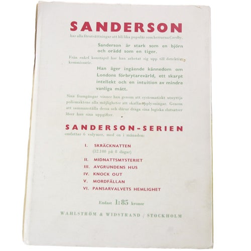 David Hume - Sanderson : Pansarvalvets hemlighet