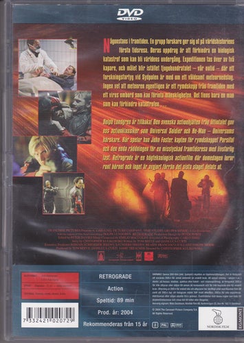 DVD / Retrograde / Dolph Lundgren, Silvia De Santis, Joe Montana